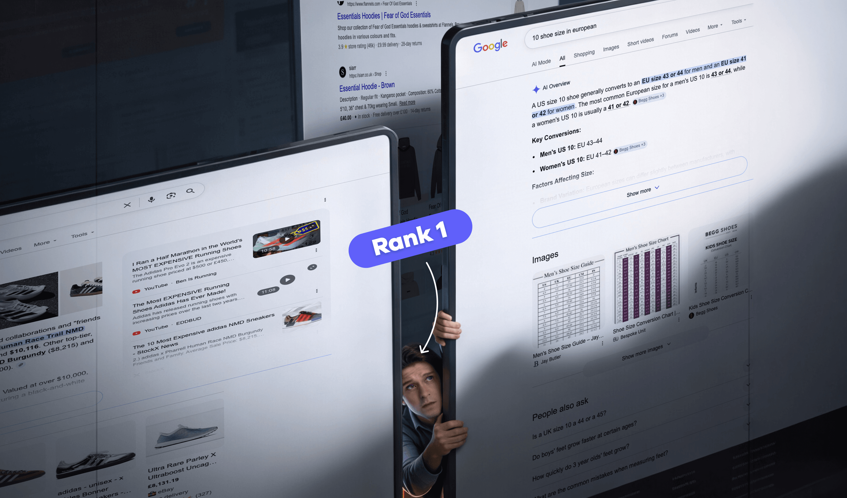 Rank 1 Looking Up At SERP Features
