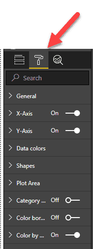 Format icon PowerBI