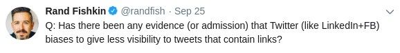 Rand Fishkin Tweet