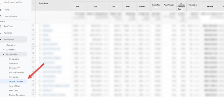 Search queries